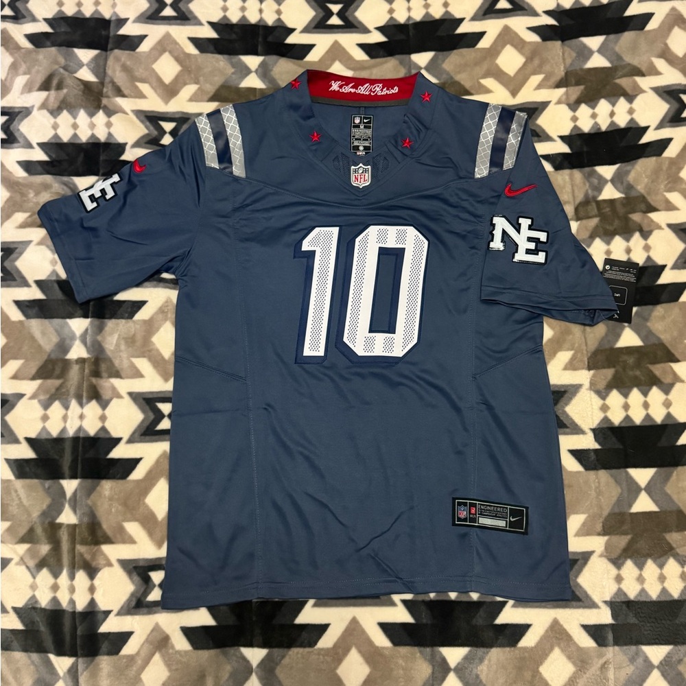 Drake Maye New England Patriots Stitched Jersey